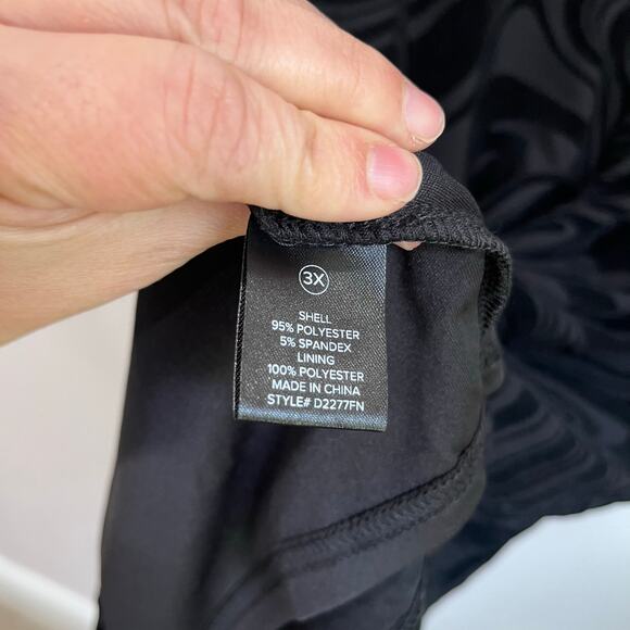 FashionNova Caught Up Black Mesh Long Sleeve Mini Dress Whimsigoth Plus 3X - Picture 5 of 8